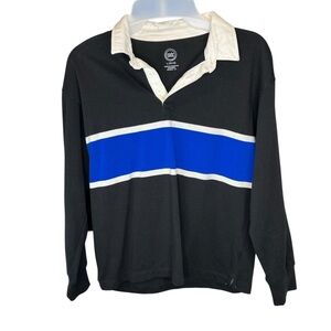 Wonder Nation Black and Cream Polo Shirt